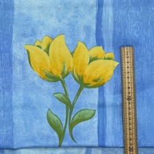 10 m Gelb Tulpe Baumwollstoff