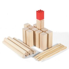 Kubb Wurfspiel König Hartholz