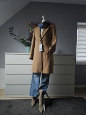 Zara viraler Mantel Wollmantel Hoher Wollanteil camelfarbend Beige M