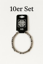 10er Set Armkette Silber