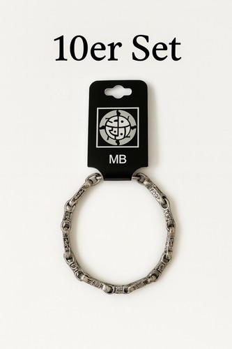 10er set armkette silber - 10er,
