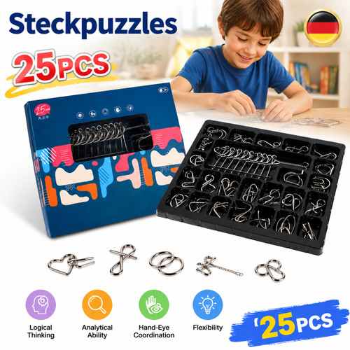 Metall puzzle stück - puzzle,