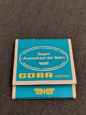 Streichholzheftchen, GDBA