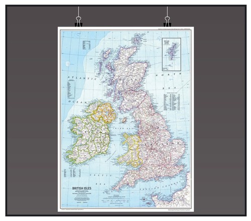 Karte von großbritannien - großbritannien, gb