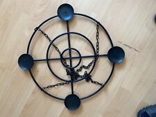 Kerzenleuchter Hängekorb, schwarz Metall Leuchter