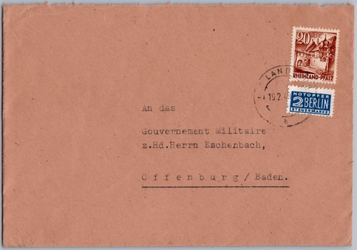Franz zone brief 1949 - brief,