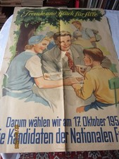 Wahlplakat ddr 1954 - wahlplakat, freude