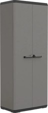 Keter Kunststoffschrank PIU hoch 166 x 68 x 39cm Mehrzweckschrank Garten Schrank