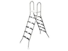 Hochbeckenleiter V2A Edelstahl 5/5 stufig Treppe Leiter Schwimmbecken Pool