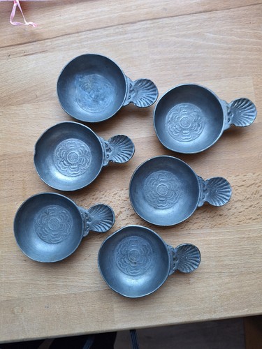 Aschenbecher zinn 5 x - zinn, 6,5