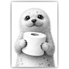 Otter Poster Klopapier