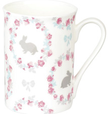 Becher Bone China Rose Hase