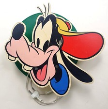 Goofy Wandlampe Leuchte Hartplastik H 32 cm, E14 Fassung, © DISNEY um 1980
