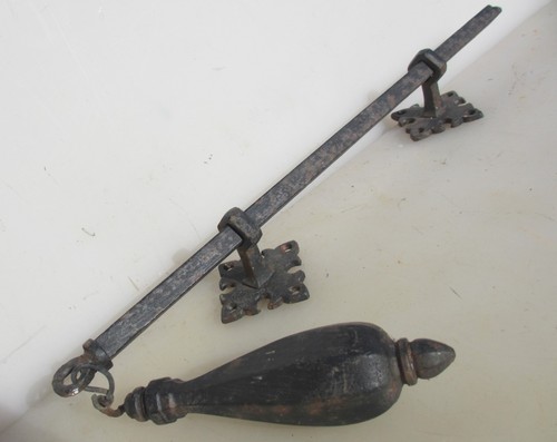 Vintage eisen türklingel zug - eisen,