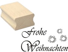 Stempel Holzstempel FROHE