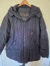 Steppjacke PETER HAHN  White Label blau 44/46/48/50  warm und kuschelig Kapuze