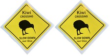 2x Aufkleber Kiwi Neuseeland New Zealand 8,5cm
