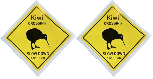 Aufkleber kiwi neuseeland - 2x,