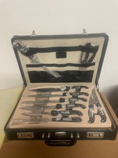 23 tlg. Messer- und Besteck Set KOCHTOPFHAUS Fischer  Solingen NEU Dipl. Koffer