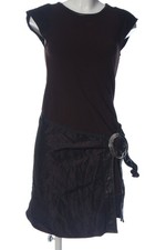 CARELL THOMAS Kurzarmkleid Damen Kleid Gr. DE 38 braun-schwarz Casual-Look