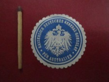 Siegelmarke : KAISERLICH DEUTSCHES GENERAL-KONSULAT FÜR AUSTRALIEN