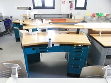 Freuding F 40 Einzeltisch Arbeitstisch mit Absaugung Techniktisch und F1 Lamp...