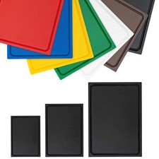 Schneidebrett Profi Kunststoff HDPE500 Gastro Küchenbrett Saftrille M L XL