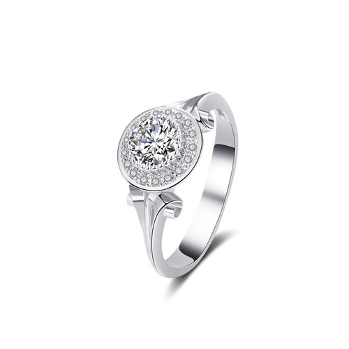 Solitaire halo ring - solitaire,