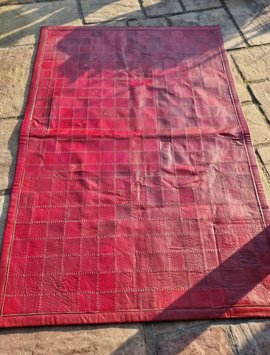 Vintage retro leder - leder, teppich