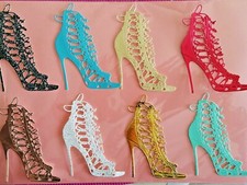 Wunderschöne 8 Riemchenschuhe/Stiefel Traumhafte Kartenaufleger (Set 2)