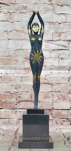 Sammler art deco bronzefigur - sammler,