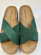 Bellucci Pantoletten Gr. 39 , Grün, Neu