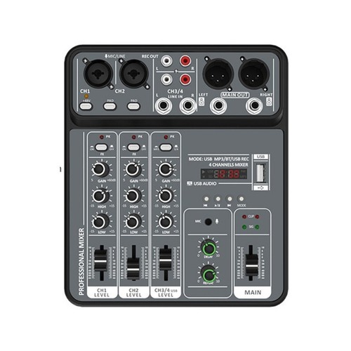 Channel usb sound mixer - 4-channel,