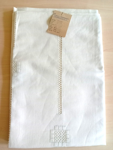 Tischdecke halbleinen mit - halbleinen,