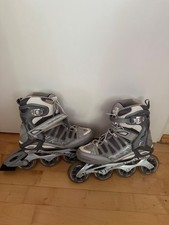Rollerblades Damen Inliner Größe 42,5 UK 8,5 neuwertig Silber-Grau-Weiß 