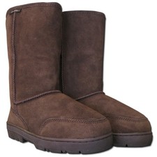 Damen und Herren Lammfell Stiefel Winterstiefel "Agi" Wadenhoch