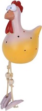 Keramik Huhn Gartendeko