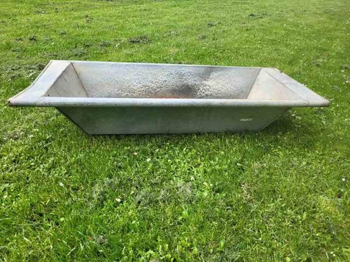 Alte eckige zinkwanne - eckige, wanne