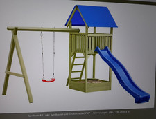 Spielturm incl. Sandkasten und