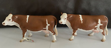 2x Fleckvieh Kuh 13641 Schleich Bauernhoftiere 2008 selten rar gut Kühe Cow