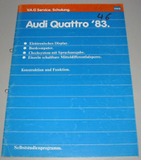 Selbststudienprogramm SSP 46 Audi Urquattro Typ 81 85 B2 Coupe Digifiz Cockbit