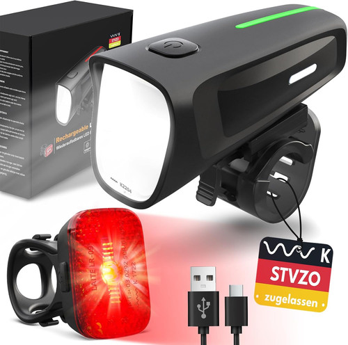 Led fahrradlicht set 100 lux - fahrradlicht,