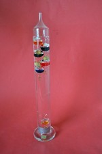 Galileo Thermometer groß Glas