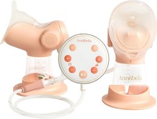 Annabella Elektrische Milchpumpe mit Zungensimulation – Doppelpumpe mit 9 Stufen