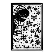Prägeschablone frohe - prägeschablone,