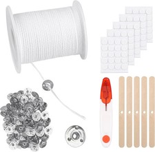 Kerzen gestalten Dochte für Kerzen mit 100 Stück Dochthalter, 100 St Sticker