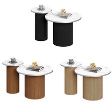 2er Set Runder Kaffeetisch