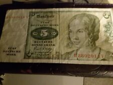 BRD 5 DM Schein 1 vom 2