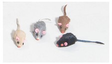 4 Fellmäuse Fell Maus Mäuse