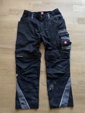 ENGELBERT STRAUSS-E.S. MOTION-ARBEITERHOSE-SCHWARZ/GRAU-GR.52 (XL)-GEBRAUCHT